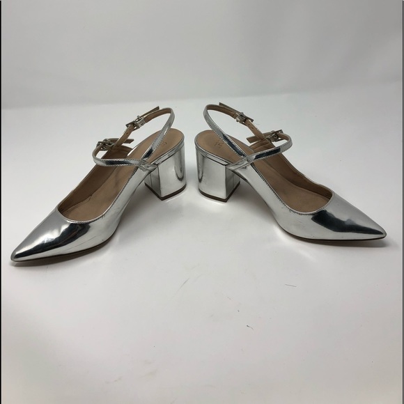 Preowned like new ASOS block heel sling backs - Picture 2 of 5
